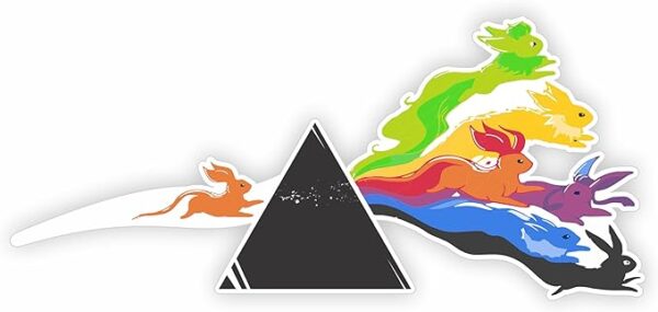 The 7 Eevee’S Evolutions Sticker Bumper Sticker Vinyl Decal for Window| Car | Motorcycle | Truck | Laptop | Any Smooth Surface | Size: 5″